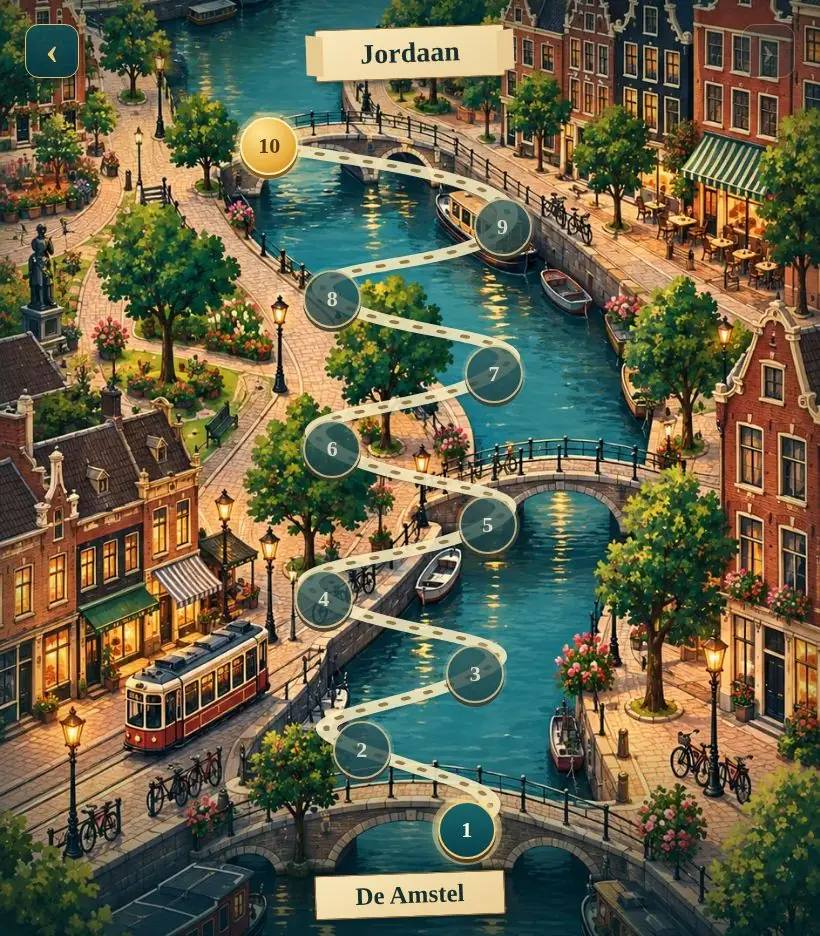 Mahjong Of Amsterdam Amsterdam level map